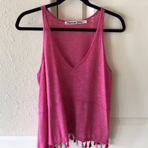 💗Michael Stars Fringed Tank Top💗